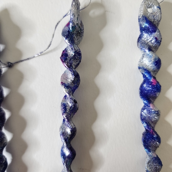 5 HANDCRAFTED Upcycled Swirly Unicorn Icecicle Ornaments HANDPAINTED Holiday - Picture 17 of 17